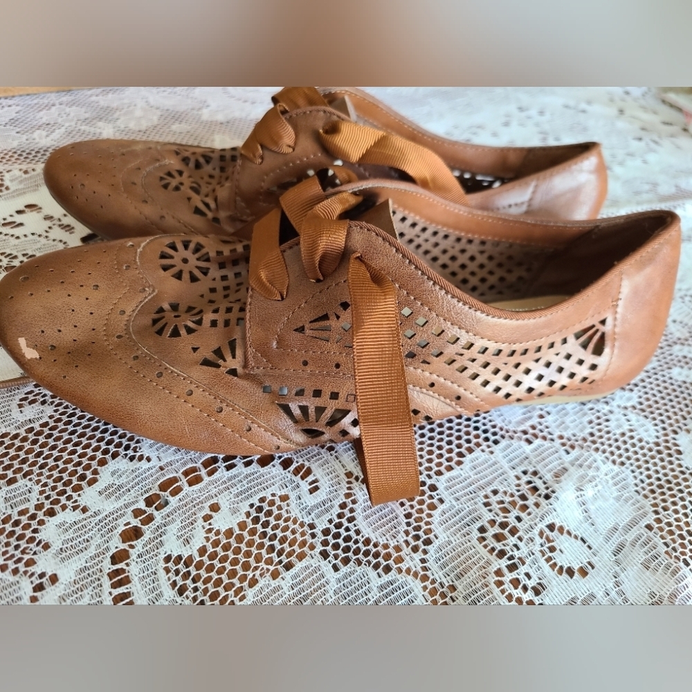 Steve Madden Leather Retro Oxford Flat Loafer